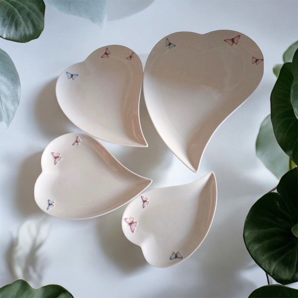 Porzellan Schalen-Set „Butterfly“ inkl. Salzstreuer – 5-teilig