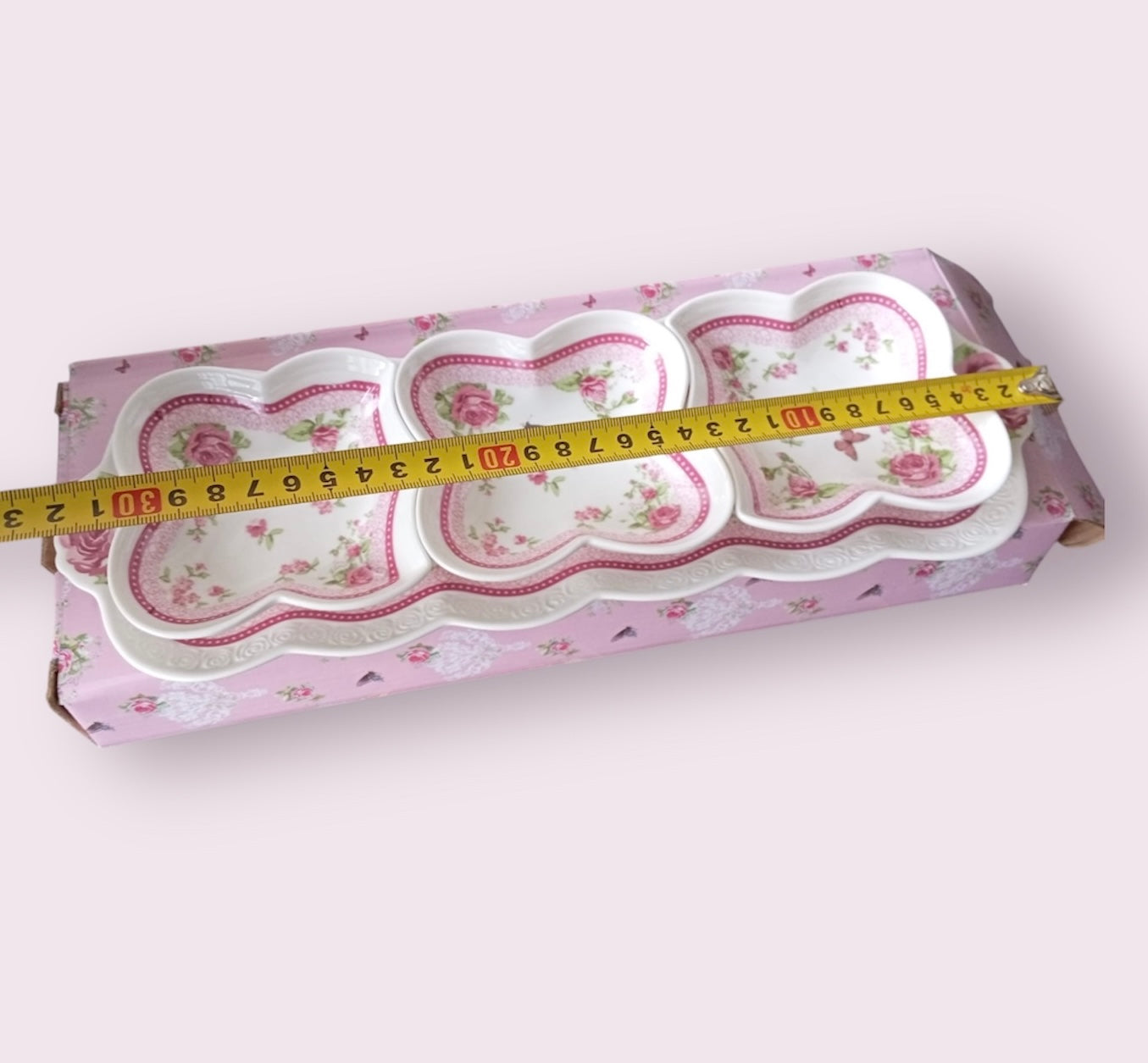 Porzellan Schälchen-Set – 4-teilig (3 Schälchen + 1 Teller)