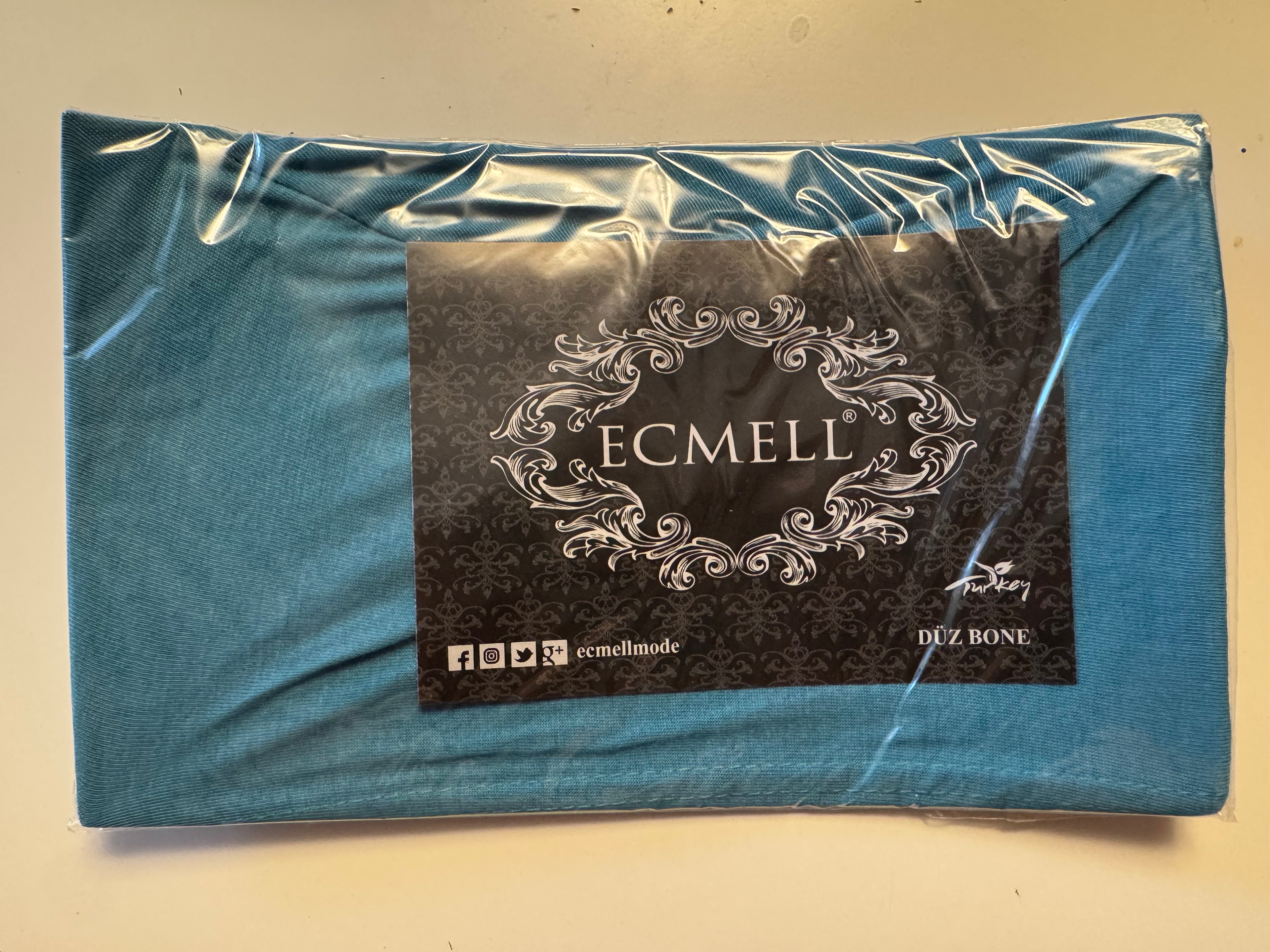 Hijab Ecmell Düz Bone 100% Baumwolle