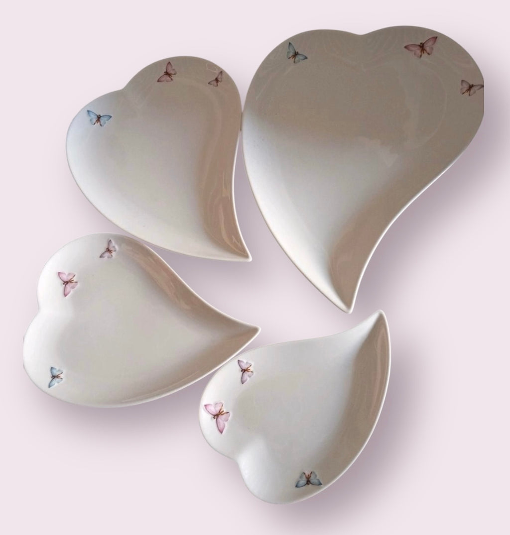 Porzellan Schalen-Set „Butterfly“ inkl. Salzstreuer – 5-teilig