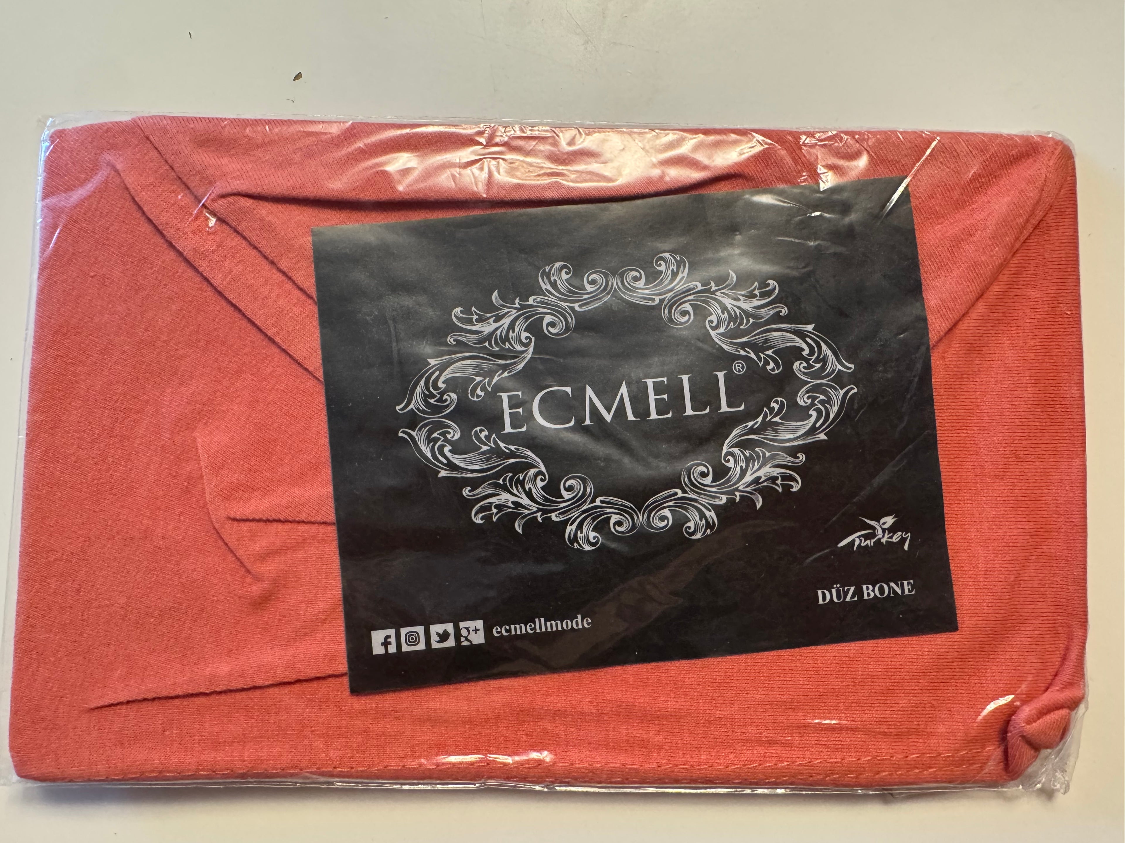 Hijab Ecmell Düz Bone 100% Baumwolle