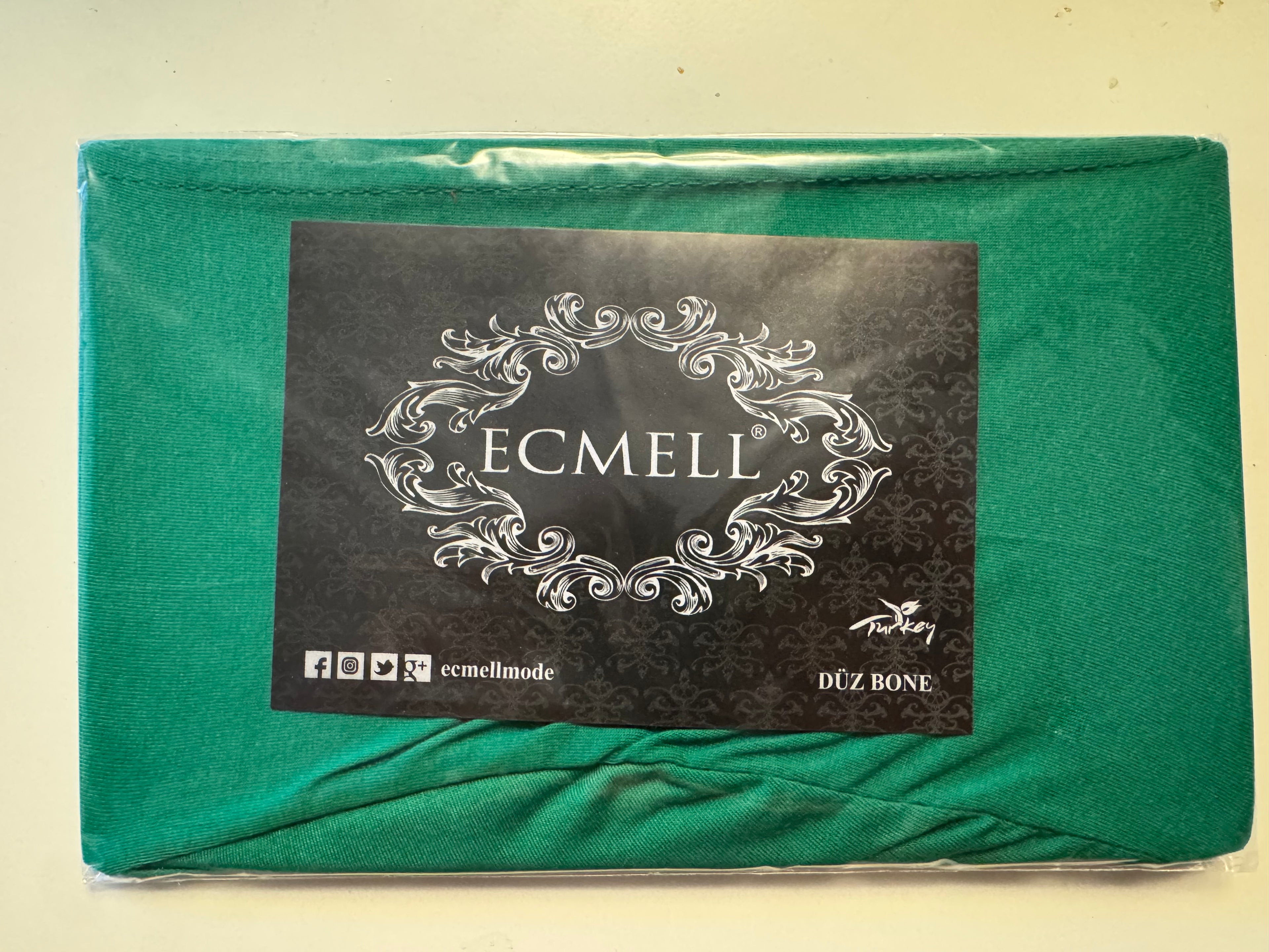 Hijab Ecmell Düz Bone 100% Baumwolle