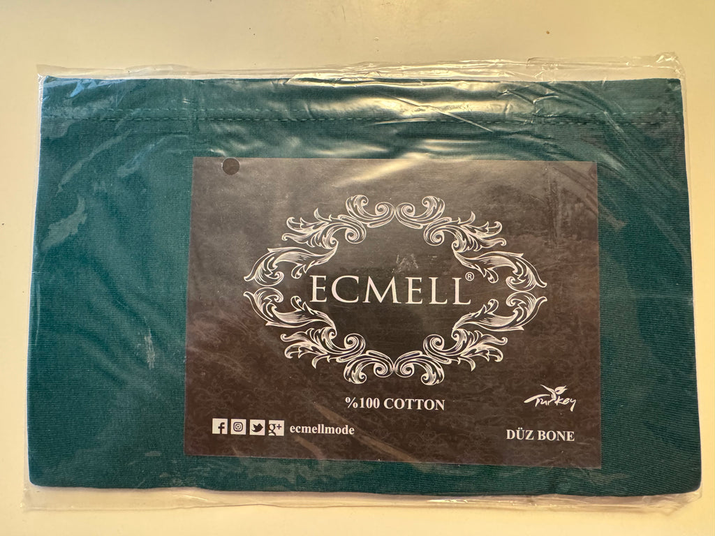 Hijab Ecmell Düz Bone 100% Baumwolle