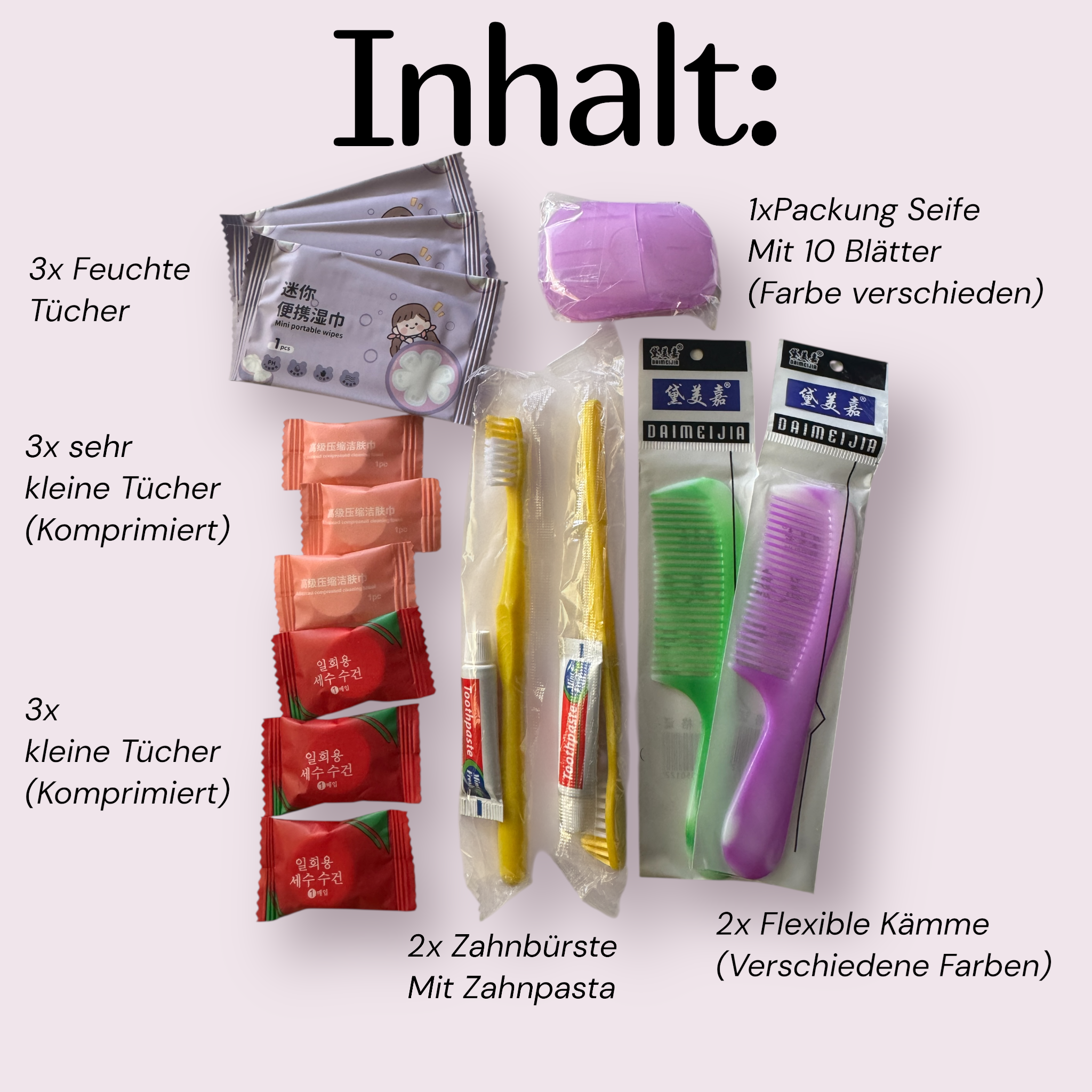 Reise-Hygiene-Set – kompakt, praktisch & ideal für unterwegs
