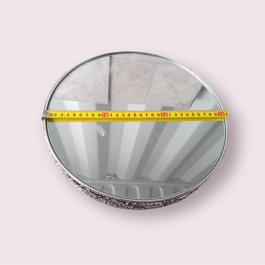 Deko Tortenplatte Kuchenplatte Gespiegelt rund